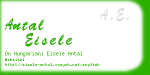 antal eisele business card